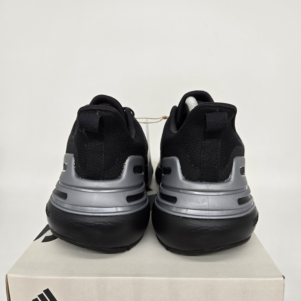 New adidas RapidaSport Bounce J 'Black Iron Metallic' Youth Shoes Size 7 - Picture 4 of 8